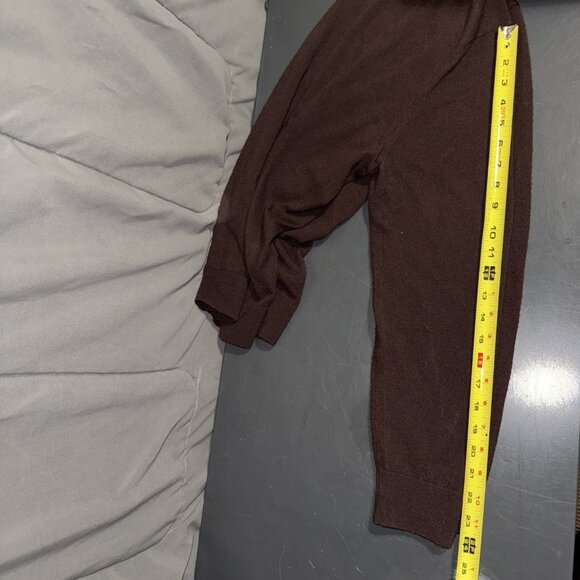 Banana Republic Merino Wool Womens Sweater L Brown Knit Turtleneck Pullover - Picture 10 of 10